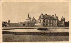 CPA Chateau de Chantilly Vue prise du parterre