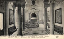 VINTAGE POSTCARD Castle of Chantilly the Hall and L staircase D honor