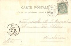 VINTAGE POSTCARD Chantilly Seen from of the English garden