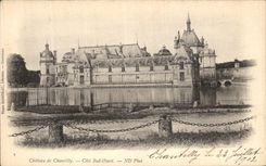 VINTAGE POSTCARD Castle of Chantilly Western Southern part