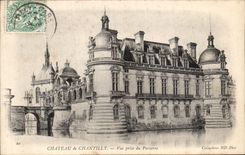 VINTAGE POSTCARD Surroundings of Chantilly Seen from of the floor