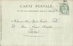 VINTAGE POSTCARD Castle of Chantilly Dimensions northern