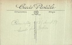 VINTAGE POSTCARD Castle Of Chantilly Seen from of terrace