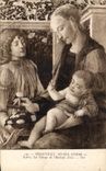 VINTAGE POSTCARD Chantilly Museum Lippi Cop the virgin and L Jesus child