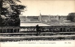 VINTAGE POSTCARD Castle Of Chantilly Seen from of Vertugadin