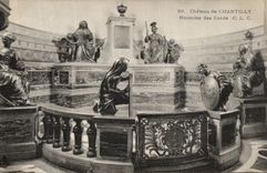 VINTAGE POSTCARD Castle of Chantilly Mausoleum of the Cop