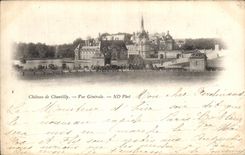 VINTAGE POSTCARD Castle of Chantilly View