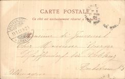 VINTAGE POSTCARD Castle of Chantilly View