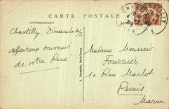 VINTAGE POSTCARD Castle of Chantilly