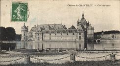 VINTAGE POSTCARD Castle of Chantilly western Southern part