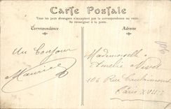 VINTAGE POSTCARD Castle of Chantilly western Southern part