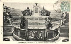 VINTAGE POSTCARD Castle of Chantilly La Chapelle the heart of the Cop