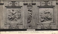 VINTAGE POSTCARD Castle of Low Chantilly Reliefs of L furnace bridge of the vault D Ecouen Jean Pin Jean Bullant