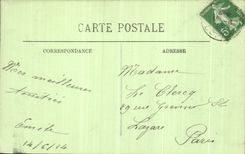 VINTAGE POSTCARD Castle of Chantilly L anteroom