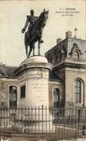 VINTAGE POSTCARD Chantilly the Statue of the Duke D Aumale by Gerome