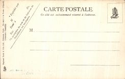 VINTAGE POSTCARD Castle of Chantilly Dining room