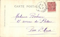 VINTAGE POSTCARD Chantilly Museum Cop a street in Cairo Marilbat Egypt