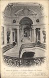 VINTAGE POSTCARD Castle of Chantilly L Staircase D honor and the hall