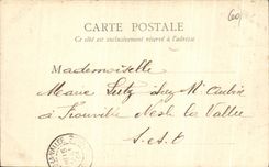 VINTAGE POSTCARD Castle of Chantilly the Slope