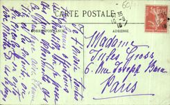 VINTAGE POSTCARD Chantilly Castle Gone of the plane trees