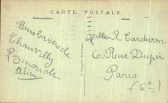 VINTAGE POSTCARD Castle of Chantilly L entered