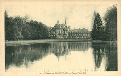 VINTAGE POSTCARD Castle of Northern Chantilly Facade Is