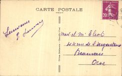 VINTAGE POSTCARD Castle of Northern Chantilly Facade Is