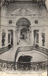 VINTAGE POSTCARD Castle of Chantilly L Staircase D honor and the hall