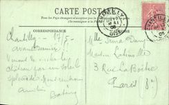 VINTAGE POSTCARD Chantilly Three Alleys