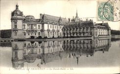 VINTAGE POSTCARD Castle of Chantilly the Western Frontage
