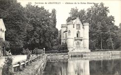 VINTAGE POSTCARD Surroundings of Chantilly Castle of the White Queen