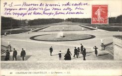 VINTAGE POSTCARD Castle of Chantilly the Floor
