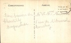 VINTAGE POSTCARD Castle of Chantilly L Island D Love