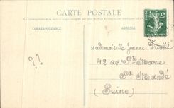 VINTAGE POSTCARD Castle of Chantilly Temple of Dlane