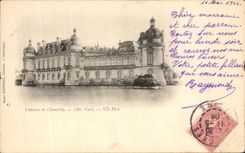 VINTAGE POSTCARD Castle of Chantilly Dimensions Northern
