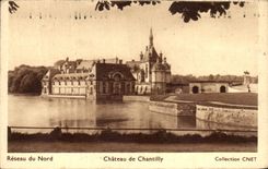 VINTAGE POSTCARD Network of North Castle of Chantilly