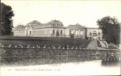 VINTAGE POSTCARD Chantilly Large stables