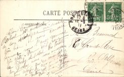 VINTAGE POSTCARD Castle of Chantilly Mausoleum of Henri II of Bourbon