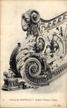 VINTAGE POSTCARD Castle of Chantilly Staircase D honor