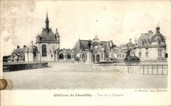 VINTAGE POSTCARD Castle Of Chantilly Seen of the Vault
