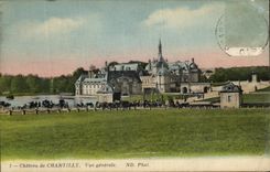 VINTAGE POSTCARD Chantilly the Castle View