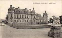 VINTAGE POSTCARD Chantilly the Northern Castle Frontage