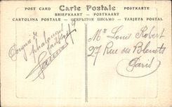 VINTAGE POSTCARD Chantilly Castle Seen from of the floor