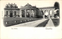VINTAGE POSTCARD Chantilly Castle cattle sheds