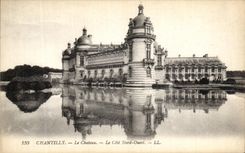 VINTAGE POSTCARD Chantilly the Castle the western Northern Dimension