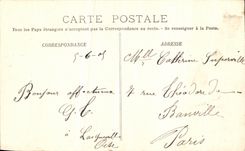 VINTAGE POSTCARD Castle Of Chantilly the Castle seen of the park