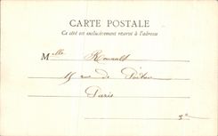 VINTAGE POSTCARD Castle Of Chantilly gallery of the battles