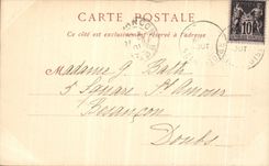 VINTAGE POSTCARD Castle Of Chantilly Seen from of the floor