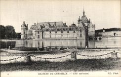 VINTAGE POSTCARD Castle Of Chantilly Western Southern part