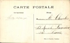 VINTAGE POSTCARD Castle Main entrance and together of the castle